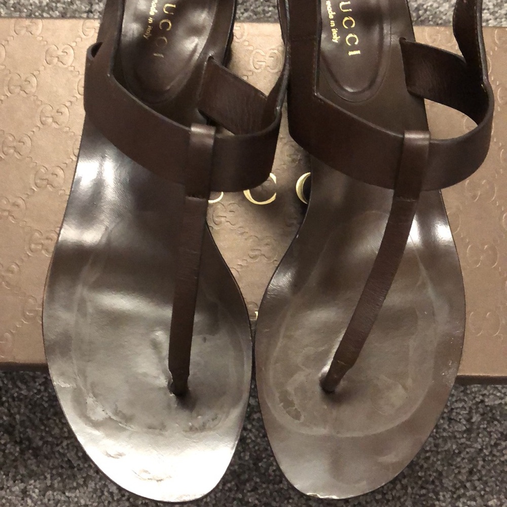 Gucci woman’s bamboo heel sandals - Picture 4 of 11